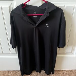 Rhoback Black Polo Shirt Classic Style